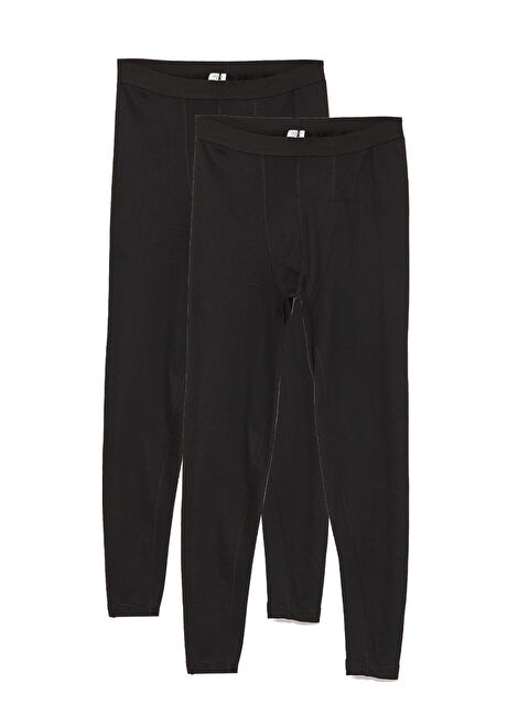 Güneş Siyah Standart Kalıp Erkek Termal İçlik Alt 2'li paket - S000297288-14430