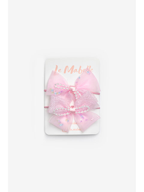 Le Mabelle Mavi İnci Detaylı Fiyonk İkili Lastik Toka - S000492920-17234