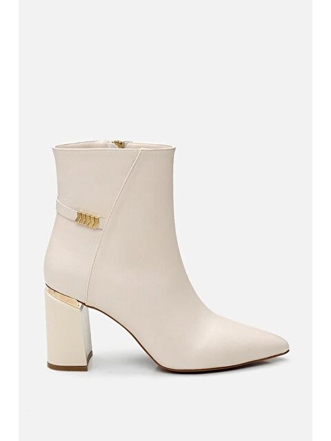 Yaya By Hotiç Kadın Kemik Fermuarlı Kalın Topuklu Bot - S000491757-3162