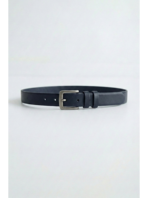Abluka Online Erkek Klasik 4 Cm Kemer Lacivert - S000508940-21164