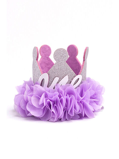 Le Mabelle Beyaz 1 Yaş Kraliçe Doğum Günü Tacı - S000383918-20063