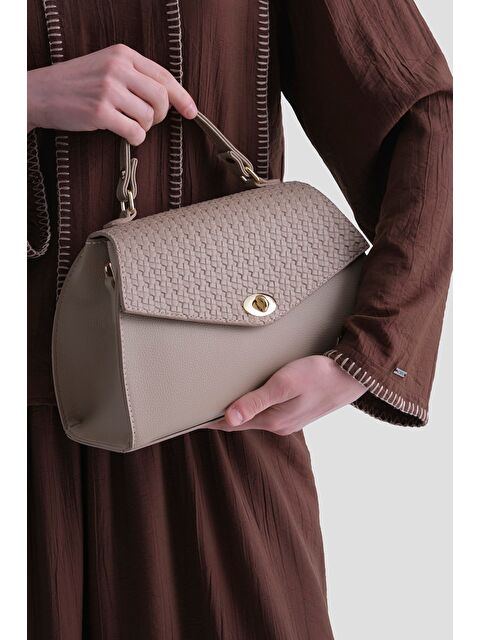 ARMİNE Çanta Örgü 25Yd7409 Vizon