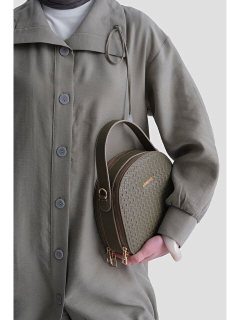 ARMİNE Çanta Örgü 25Yd7408 Haki