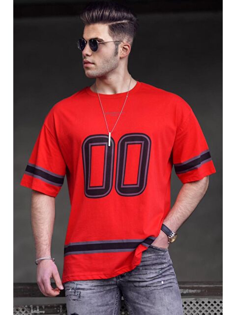 Madmext Kırmızı Erkek %100 Pamuk Tişört 4974 - S000016768-20045