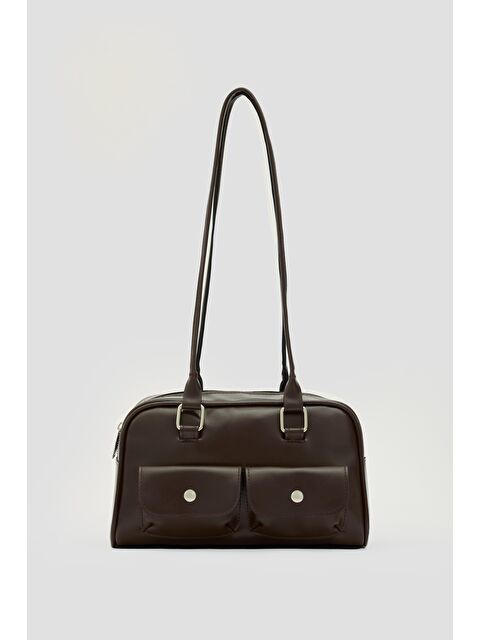 Shulebags Rhan Retro Baget Çantası Kahve - S000459971-19413
