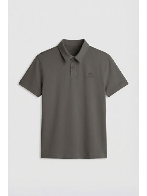 Tommylife Çağla Basic Logolu Standart Kalıp Triko Polo Yaka Erkek Tişört - 87748 - S000028468-14939