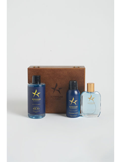 Altınyıldız Classics Erkek Lacivert Parfüm-Deodorant-Duş Jeli Aksesuar Set - S000404140-21164