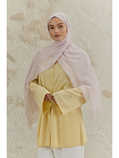 QEF Soft Line Pamuk Şal Uçuk Pembe - S000513676-20026