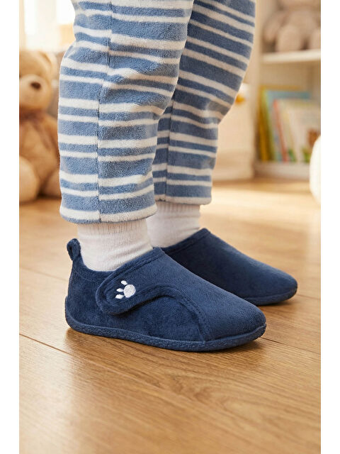 Gezer Kışlık Erkek Çocuk Rahat Taban Cırt Cırtlı Ayarlanabilir Ev Okul Kreş Panduf Ayakkabı - S000445537-21164