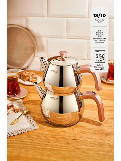 Emsan Pera Midi Çaydanlık Takımı 1.0-1.6Lt - S000397139-20024