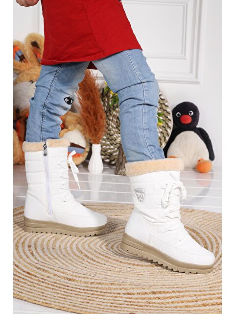 Kiko Kids İçi Termal Kürklü Kız Çocuk Kar Botu Ayakkabı Twg 995 - S000003873-20063