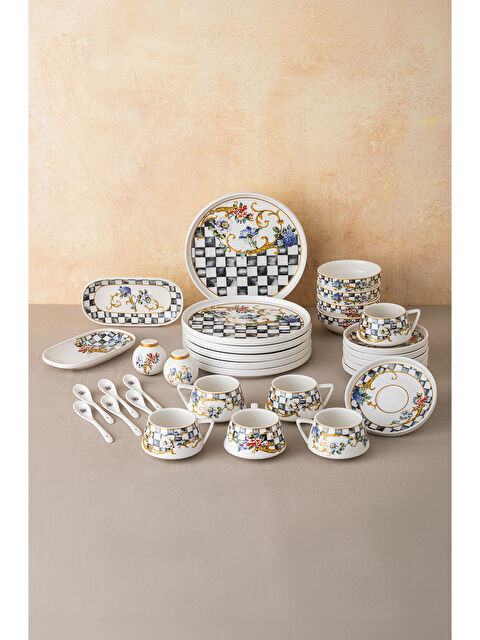 Emsan Victoria Porselen 32 Parça 6 Kişilik Kahvaltı/Servis Takımı - S000397185-37243