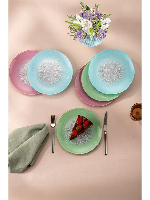 Emsan Pastel 6 Kişilik Cam Pasta Seti 21 cm - S000397725-18194