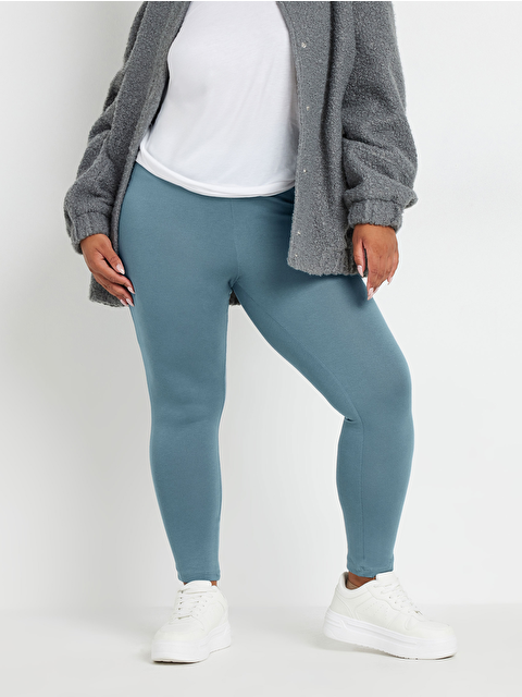 Stil Diva Büyük Beden Vücudu Saran Elastanlı Streç Tayt 143596 - S000072993-20600