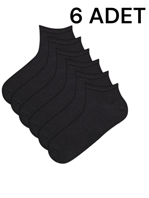 Dündar Füme Bambu 6'lı Erkek Patik Çorap - S000304681-33408