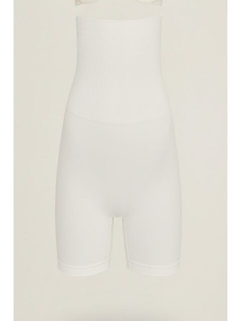 C&City C12014 Kadın Double Korse Boxer Beyaz - S000222308-20063