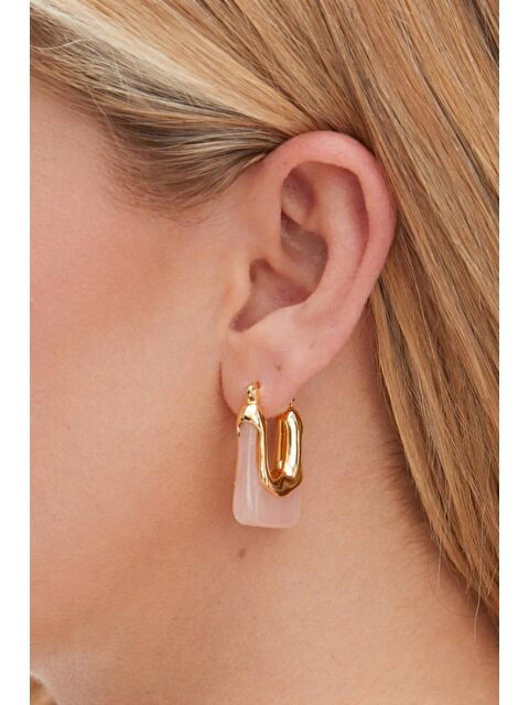 New Obsessions Şeffaf Frost Akrilik Çanta Küpe - S000134198-23490