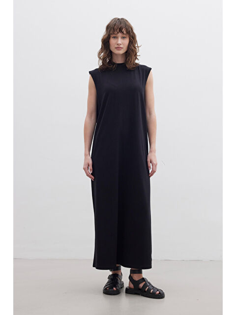 Manuka Örme Astar Elbise Siyah - S000205403-19351