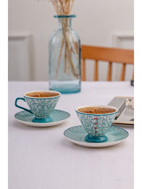 Emsan Hope 2 Kişilik New Bone Kahve Fincan Takımı 80 ml - S000450480-17437