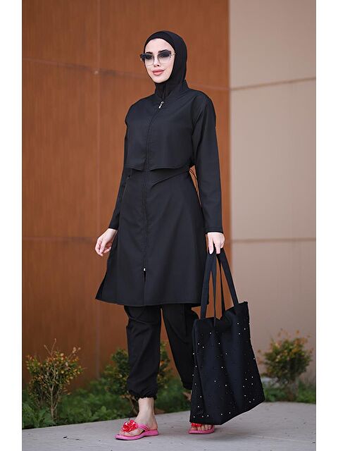 Remsa Mayo Önü Kapaklı Paraşüt Tam Kapalı Tesettür Mayo Nuray - S000107063-19351