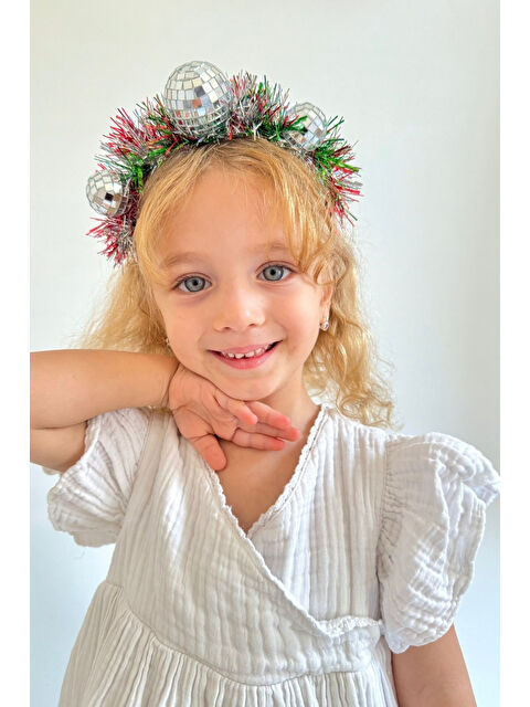 Le Mabelle Çok Renkli  Püsküllü Süs Detaylı Kız Çocuk Yılbaşı Taç - S000480727-23173