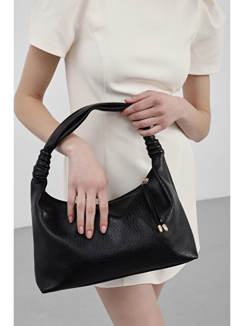 Shulebags Harlow Owal Omuz Çantası Siyah - S000516084-2598