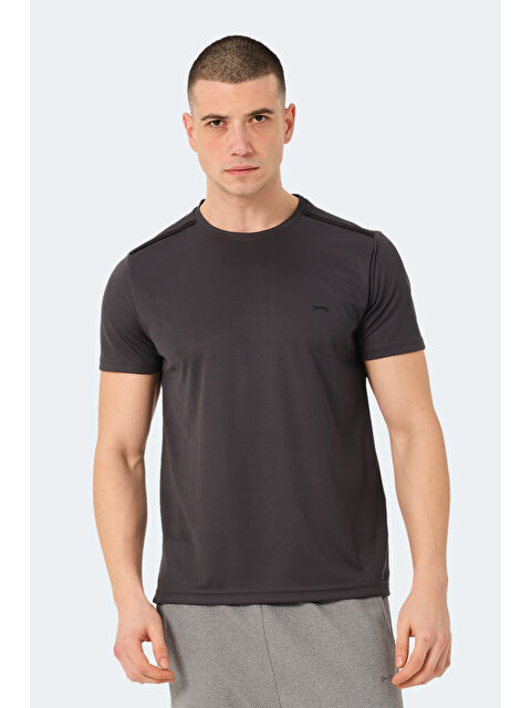 SLAZENGER Erkek Tişört Koyu Gri