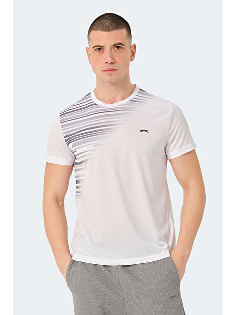 SLAZENGER Erkek Tişört Beyaz