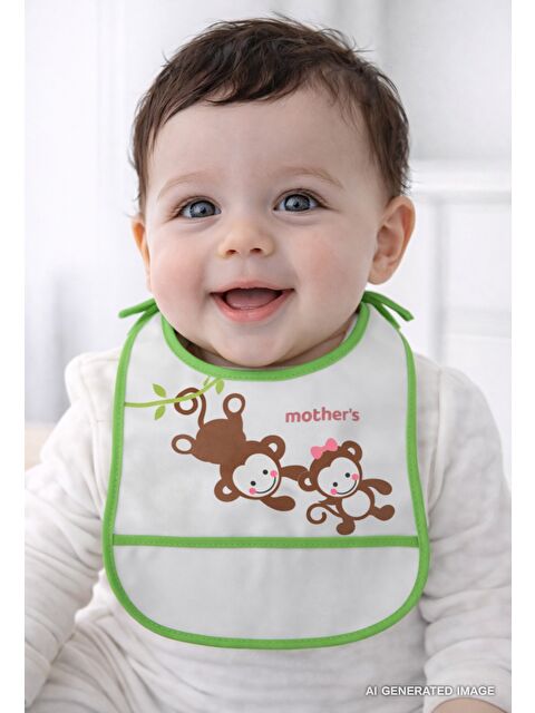 Babyjem Poli Muşamba Önlük Küçük Yeşil - S000133481-18194