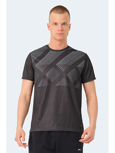 SLAZENGER Erkek Tişört Siyah