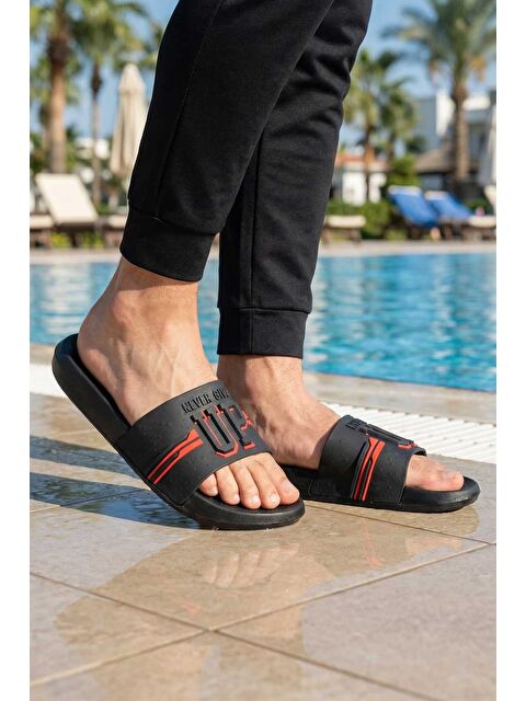 Gezer Erkek Yazlık PU Islak Zemine Uygun Ev Banyo Bahçe Havuz Terlik - S000360846-37434