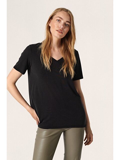 Süperlife Kadın V Yaka Tshirt SPR24TSK40 - S000192848-19351
