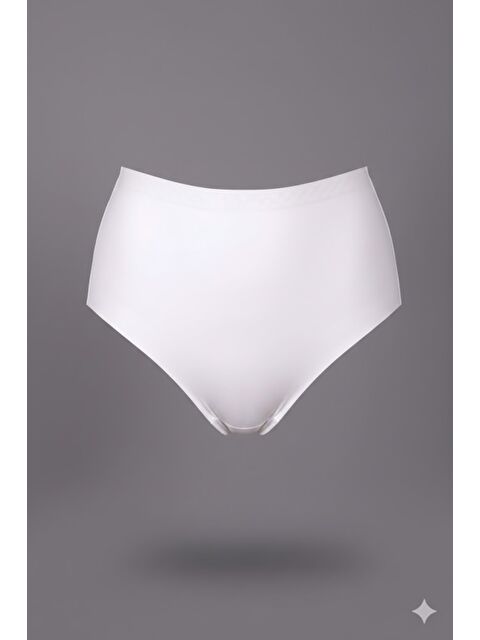 C&City Lazer Kesim Yüksek Bel Dikişsiz String C19206 Ekru - S000222165-19965