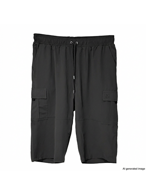 Remsa Mayo Kargo Cep Erkek Şort Kapri Mayo RKS-09 Siyah