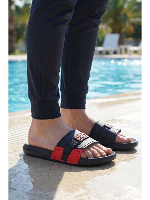 Gezer Sport Erkek Yazlık PU Islak Zemine Uygun Günlük Ev Banyo Bahçe Havuz Terlik - S000360837-20045