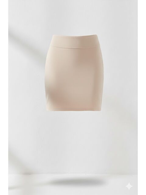 C&City C1506 Kadın Uzun Jüpon Ten - S000223024-26407