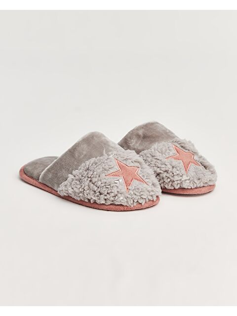 Chirpy YILİ - Yıldız Detaylı Kadın Ev Terliği - S000269009-20063