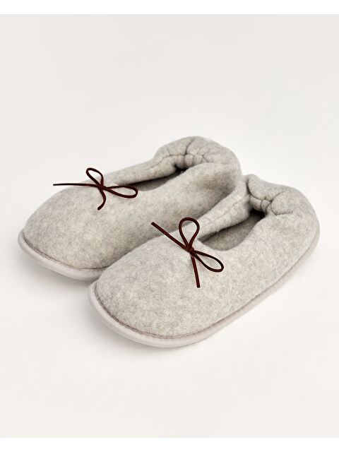 Chirpy Kadın Kurdeleli Ev İçi Ayakkabı - PURE - S000297378-20600