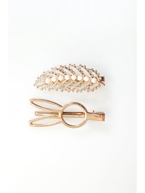 Fullamoda Çiçek Ve Yıldızlı 2 Li Pensli Toka - S000409197-20072