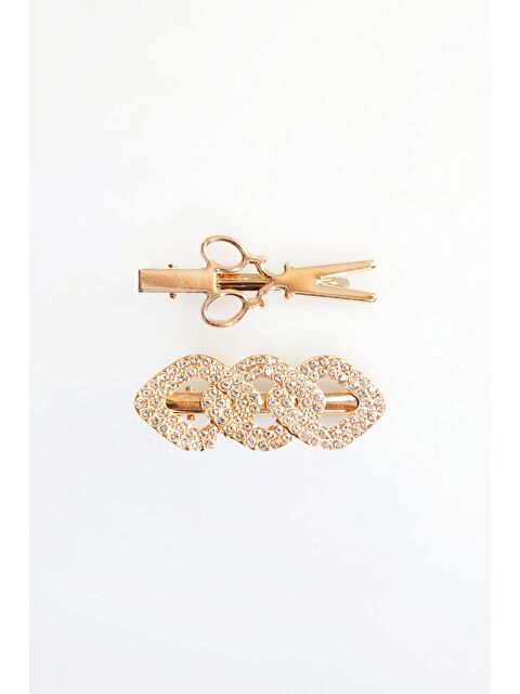 Fullamoda Çiçek Ve Yıldızlı 2 Li Pensli Toka - S000409197-20076