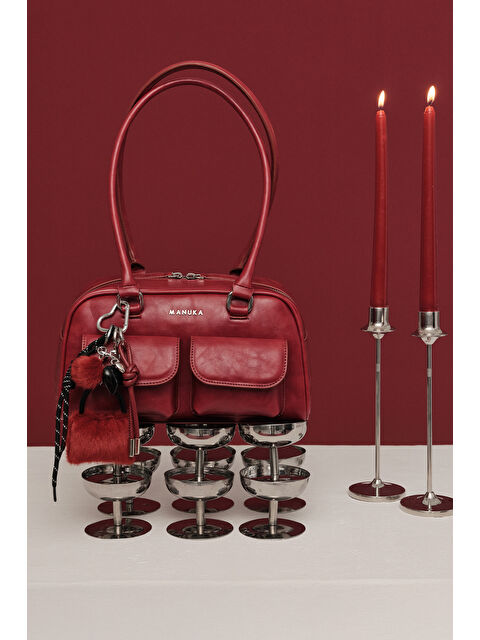 Manuka Cepli Retro Çanta Bordo - S000347441-19951