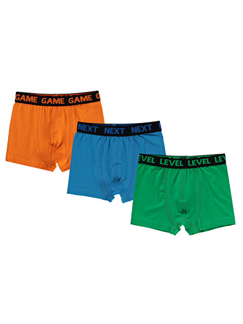Civil Boys Erkek Çocuk 3'lü Boxer Set 2-10 Yaş Mavi - S000309816-17234
