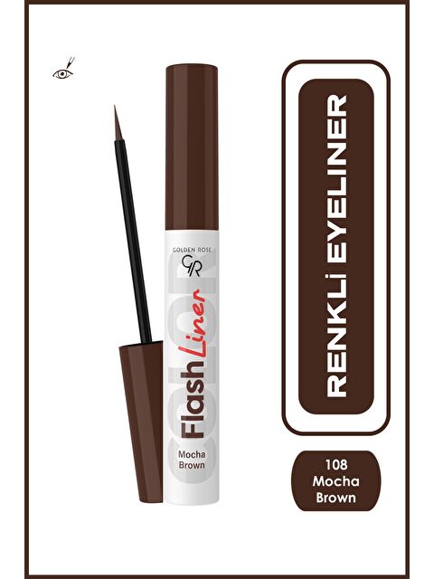 GOLDEN ROSE Flash Liner Colered Eyeliner No:108 Mocha Brown - Renkli Eyeliner - S000368753-19351