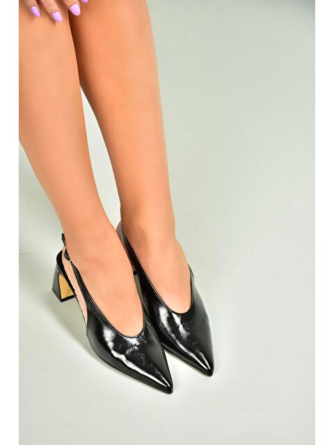 Fox Shoes Siyah Kadın Topuklu Ayakkabı U6540800 - S000400938-19351