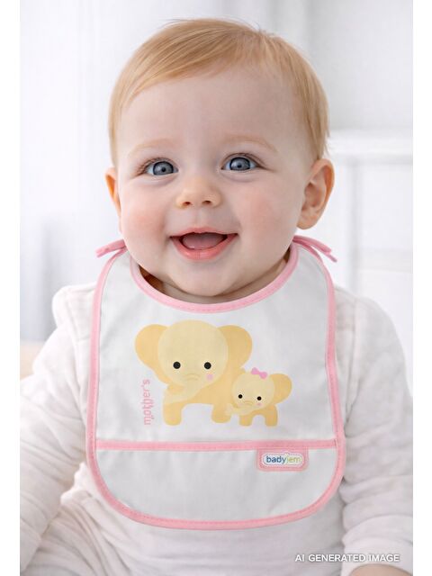 Babyjem Poli Muşamba Önlük Küçük Pembe - S000133481-20024
