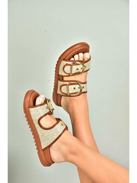 Fox Shoes Taba Kadın Terlik U7257920 - S000401152-14955