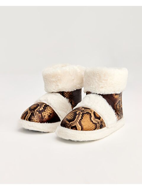 Chirpy KULP - Yılan Desenli Kadın Panduf - S000252865-19413