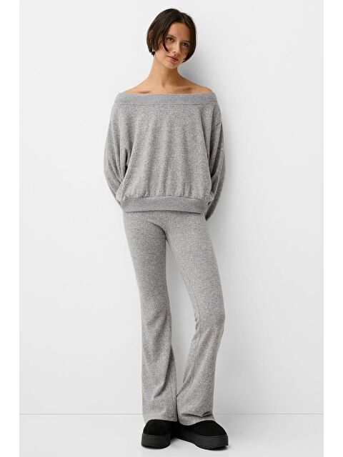 Madmext Gri Bluz Pantolon İkili Takım Mg2289 - S000386114-20600