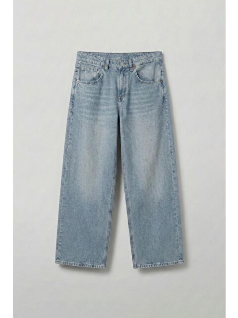 Abluka Online Erkek Süper Baggy Fit Jean Pantolon Açık Mavi - S000487342-17437