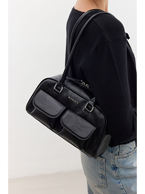 Manuka Cepli Retro Çanta Siyah - S000347441-19351